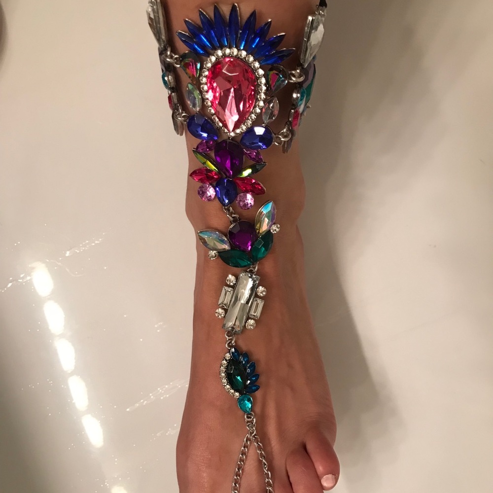 🌈CRYSTAL ANCKEL BEACH BRACELET🌈